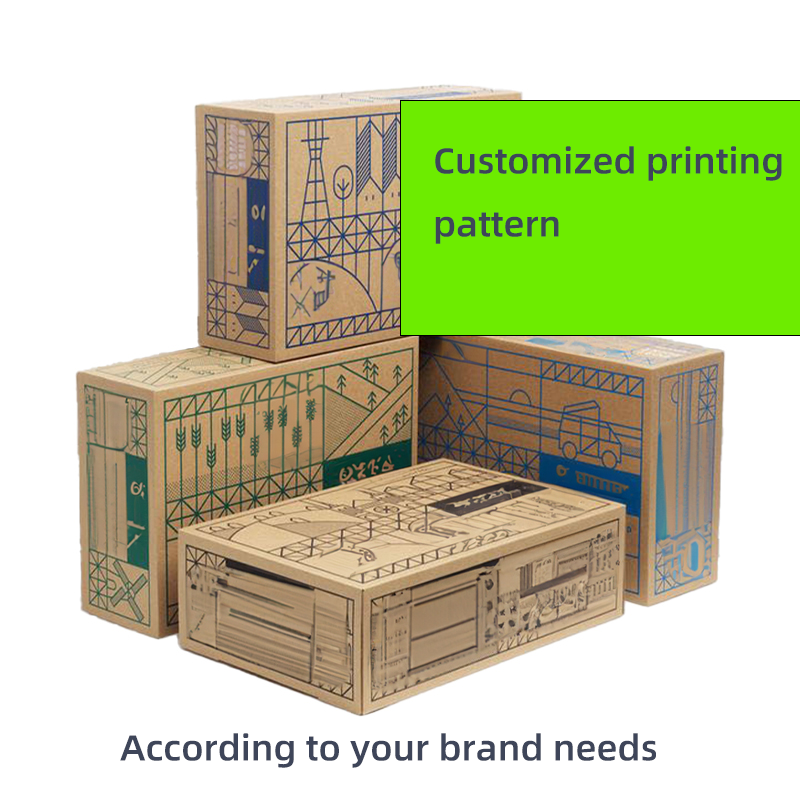 Multilayer Corrugated carton mailbox mailing product packaging kraft paper color printing custom manufacturer box