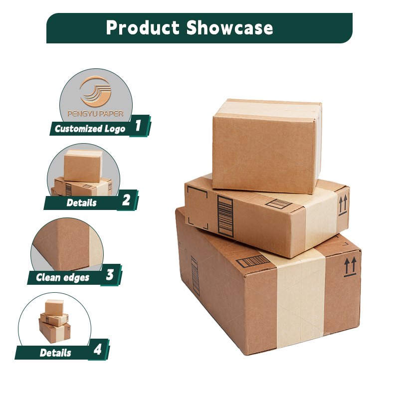 Multilayer Corrugated carton mailbox mailing product packaging kraft paper color printing custom manufacturer box