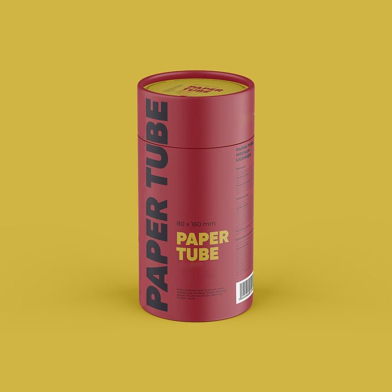 Hot Sale Cigarette Kraft Paper Lipstick Tubes Customized Packaging Tube With Lid