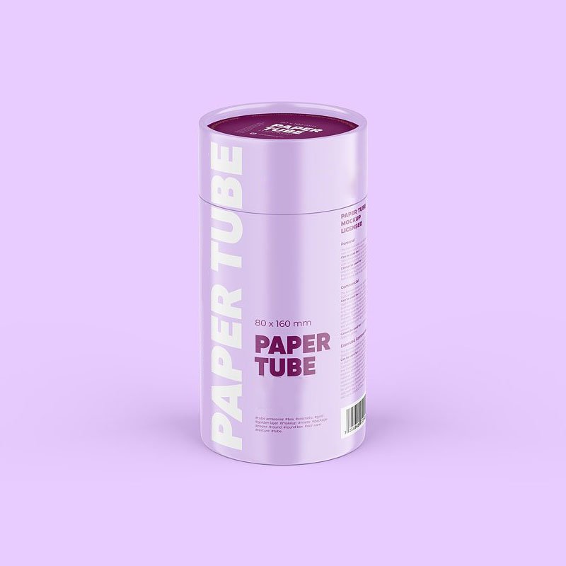 Hot Sale Cigarette Kraft Paper Lipstick Tubes Customized Packaging Tube With Lid