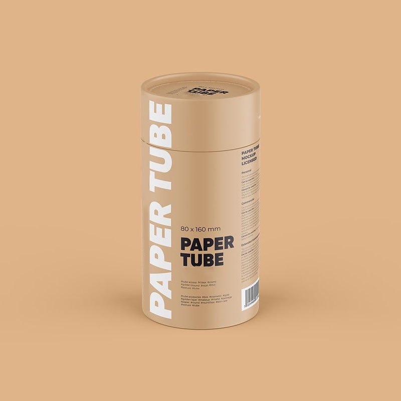 Hot Sale Cigarette Kraft Paper Lipstick Tubes Customized Packaging Tube With Lid
