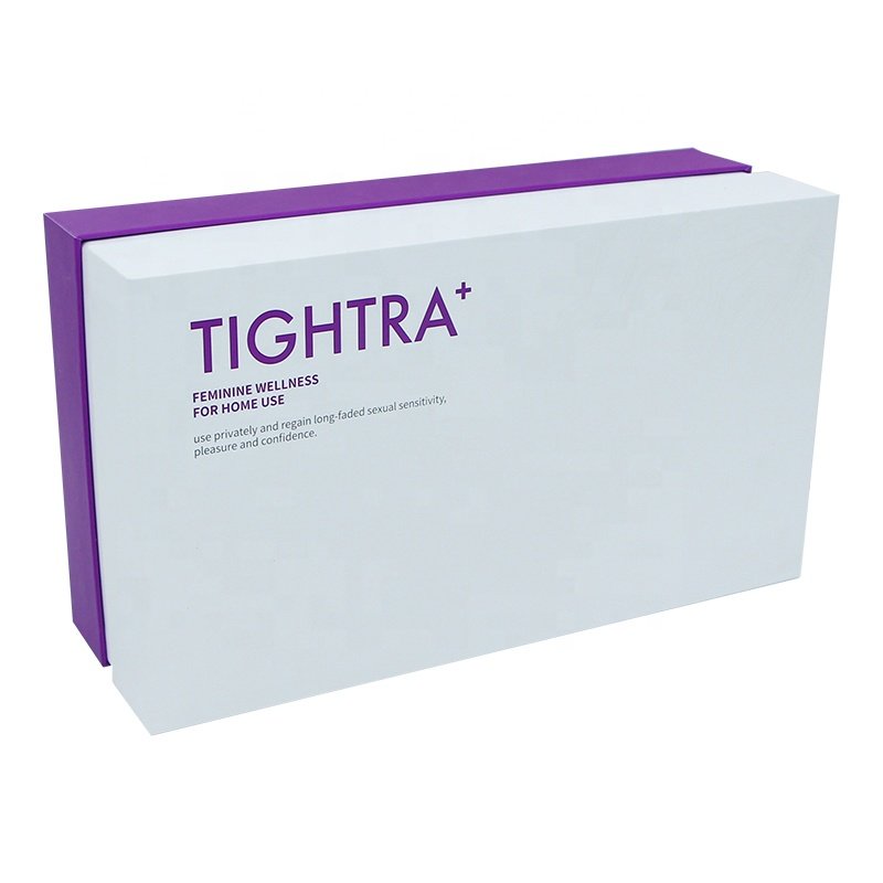 Custom square large size purple packaging paper gift box beauty suit packaging box custom free design