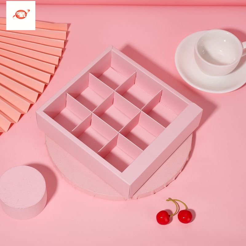 Custom Eco Friendly Food Package Box Cake Packaging Cup cake Boxes Greaseproof Paper FL Clear Cake Box with Lid