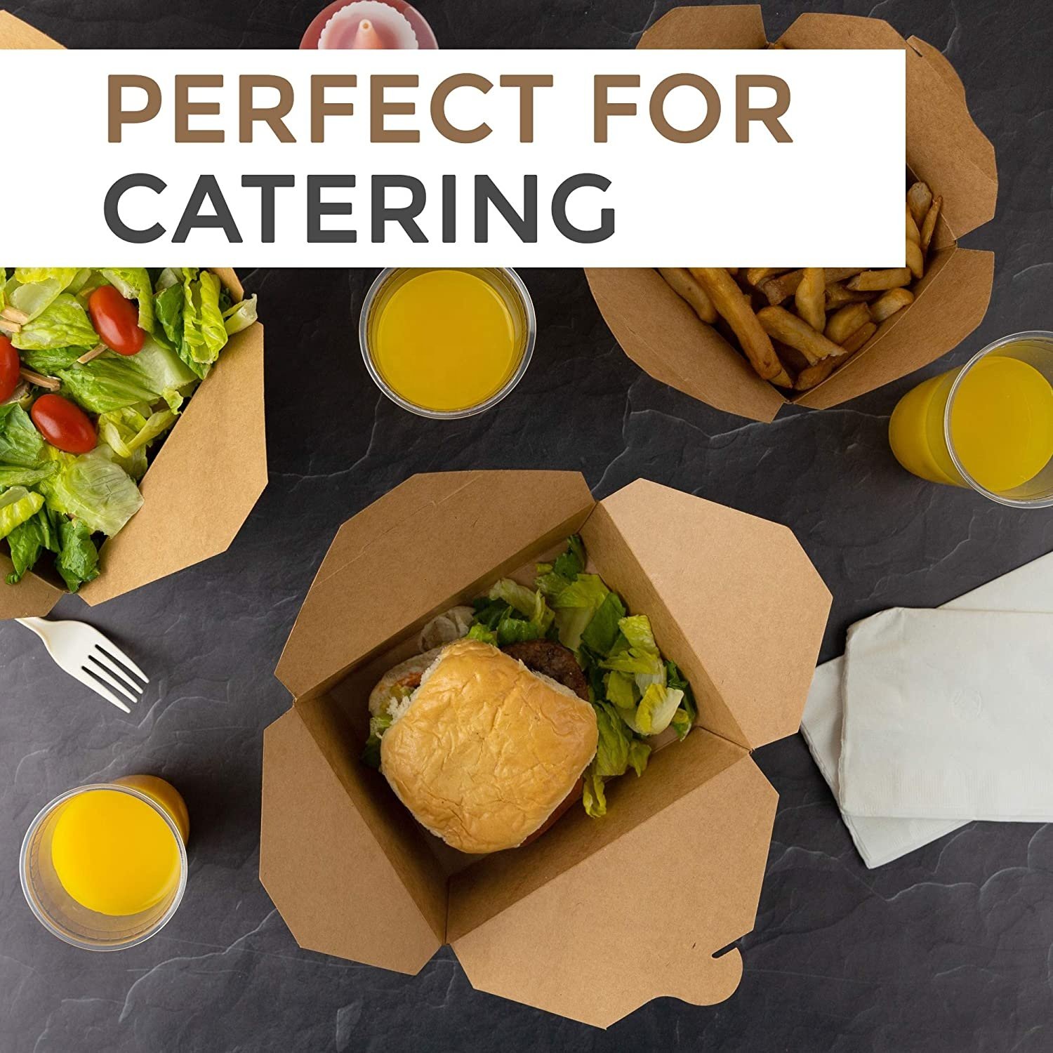 Professional Manufacture Restaurant Salad Hamburger Take Out Packaging Containers Disposable Kraft Wenzhou Food Paper Box