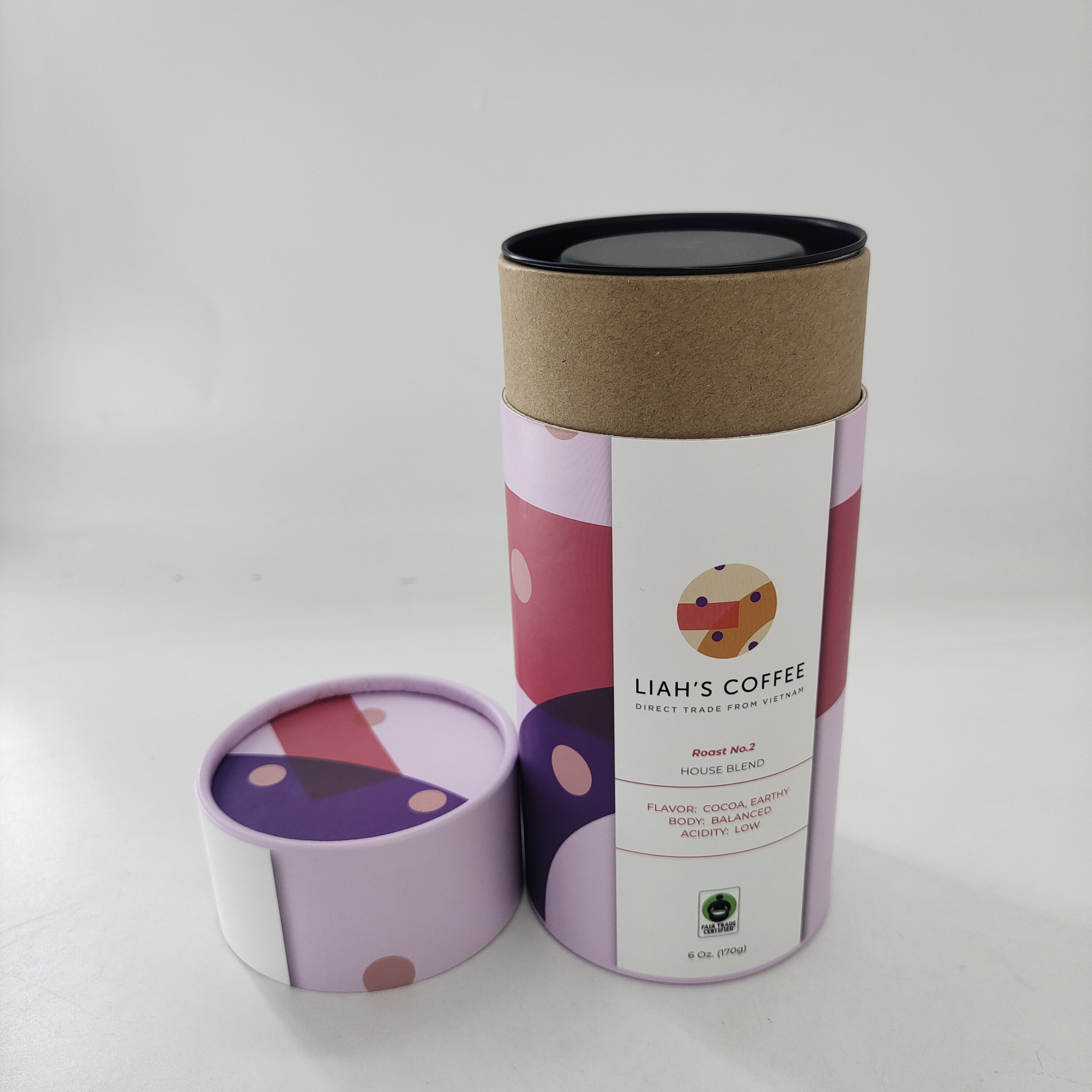 High Quality round box custom cylinder printed Recycled tea packaging Paper Tea box