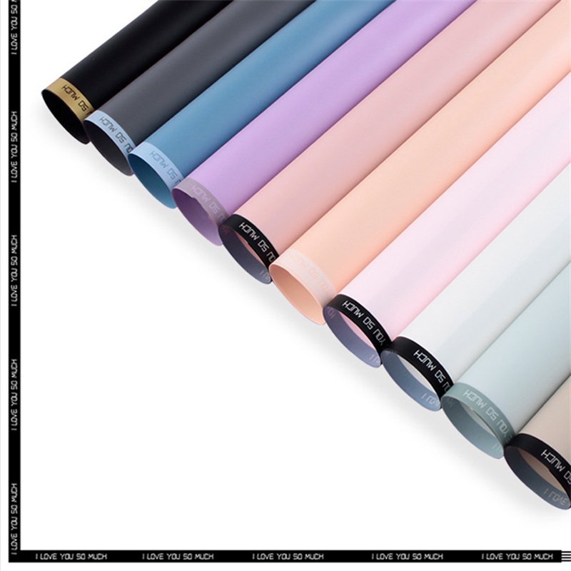 Shinewrap Factory Wholesale High Quality Luxury Flower Wrapping Paper With Love Edge Waterproof Recyclable Gift Packing Paper