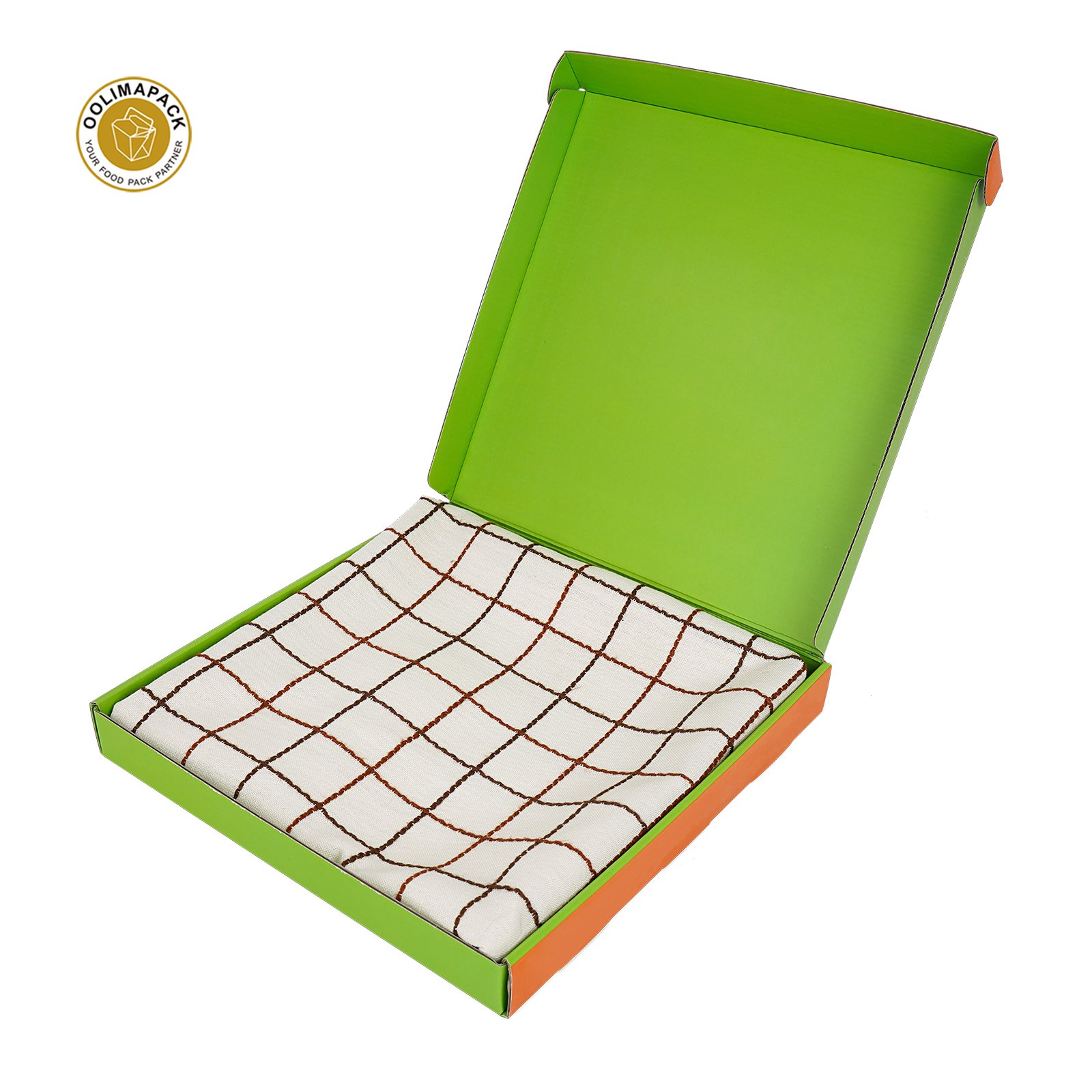 OOLIMA Disposable Biodegradable Folding Paper Cardboard Mailer Shipping Boxes