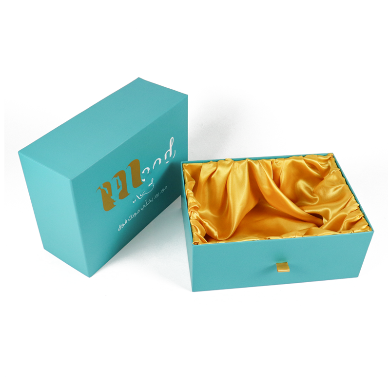 Crown win hijab bridesmaid gift box sliding Recycle Biodegradable drawer Silk inside with insert packaging paper boxes bags set
