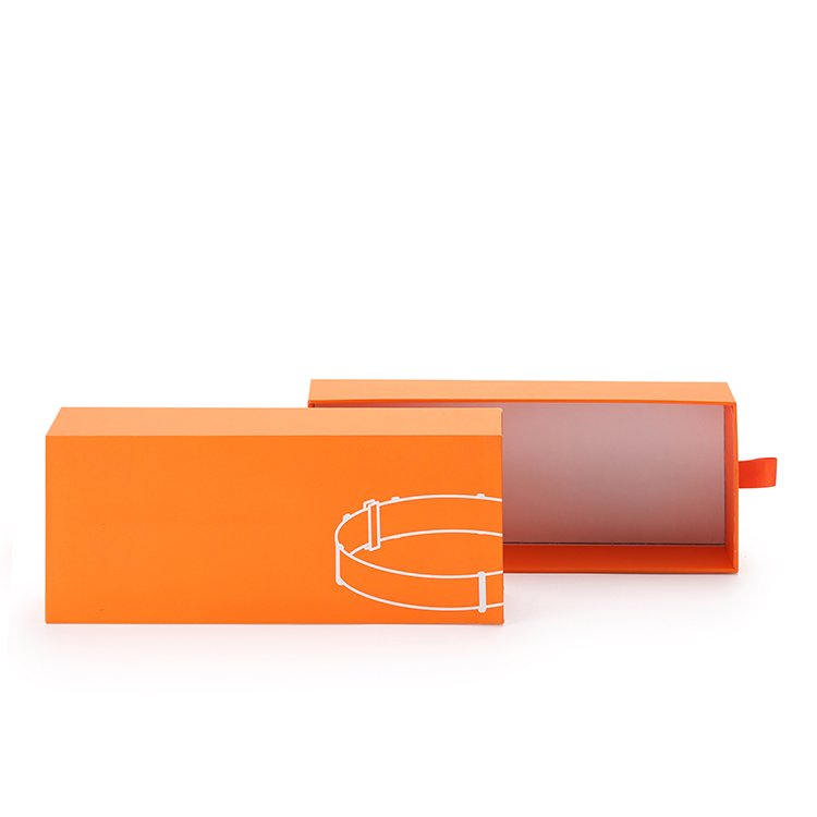 Rings Jewelry Storage Recycle Paper Color Gift Kraft Paper Folding Packaging Slide Drawer Box