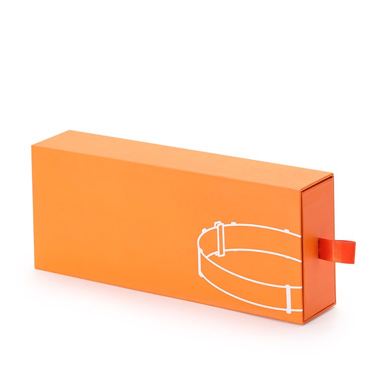 Rings Jewelry Storage Recycle Paper Color Gift Kraft Paper Folding Packaging Slide Drawer Box