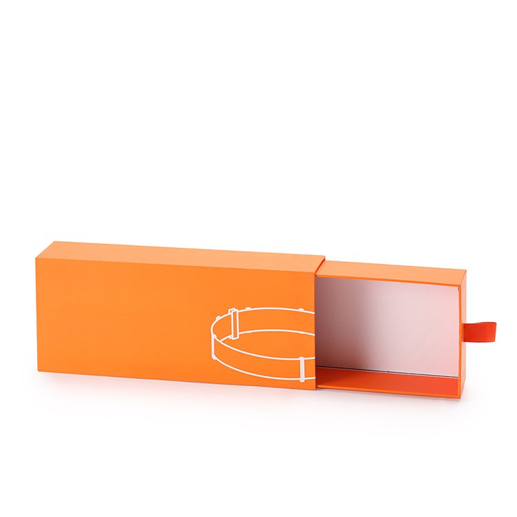 Rings Jewelry Storage Recycle Paper Color Gift Kraft Paper Folding Packaging Slide Drawer Box
