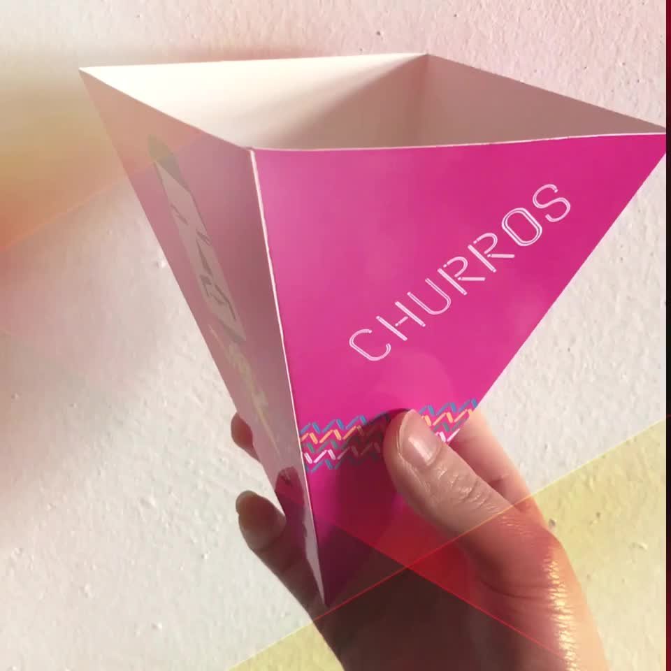 wholesale disposable paper popcorn box microwave popcorn food packaging boxes