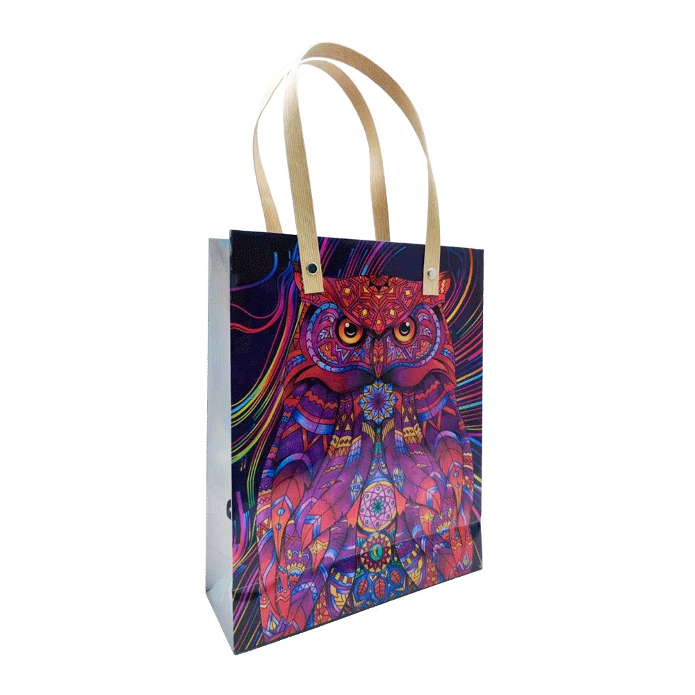 Custom Brand Robust Matt Laminated PVC Craft Paper Gift Bag Lightweight and Fashionable for Events Low MOQ Quick Delivery