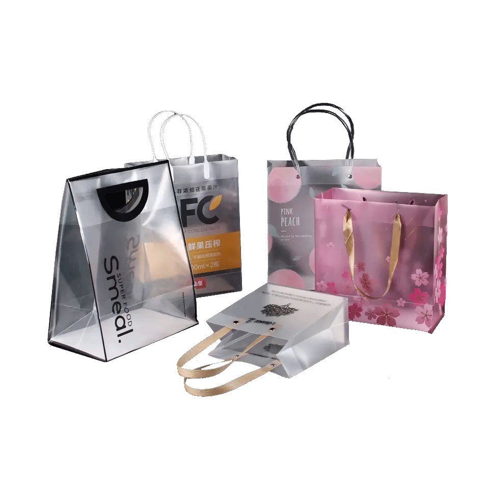 Custom Brand Robust Matt Laminated PVC Craft Paper Gift Bag Lightweight and Fashionable for Events Low MOQ Quick Delivery