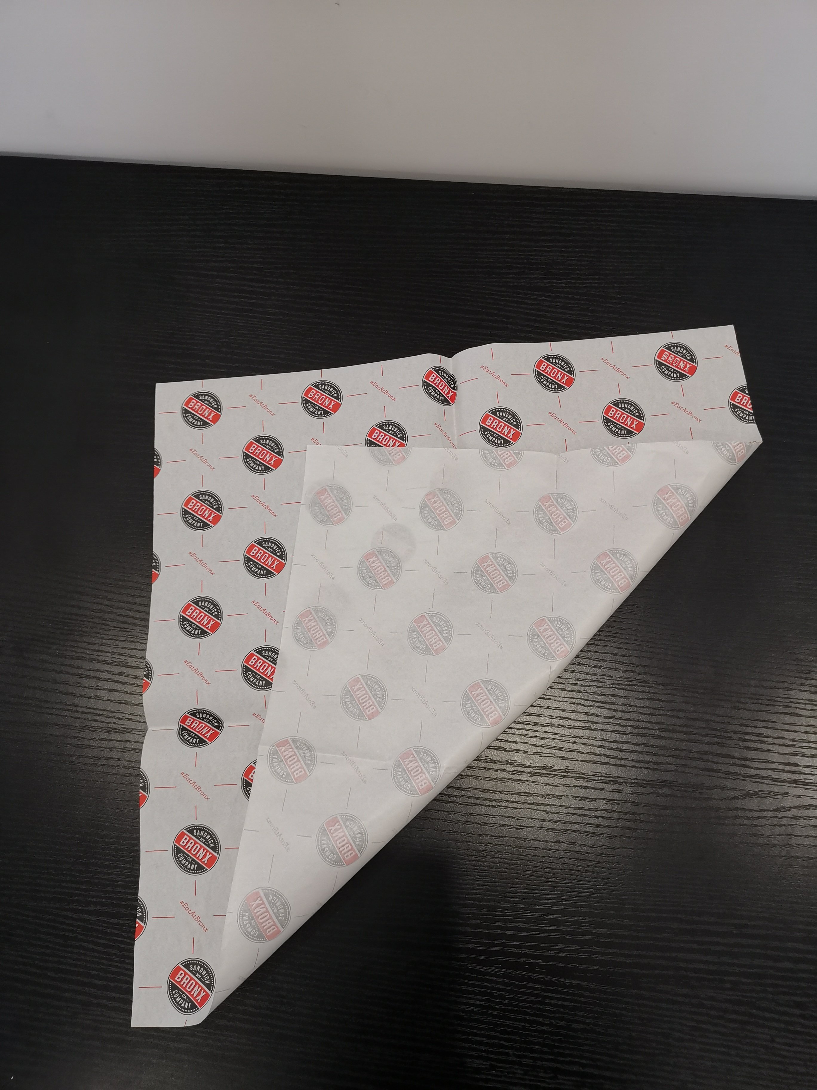 Custom rose golden logo gift packaging white tissue wrapping paper