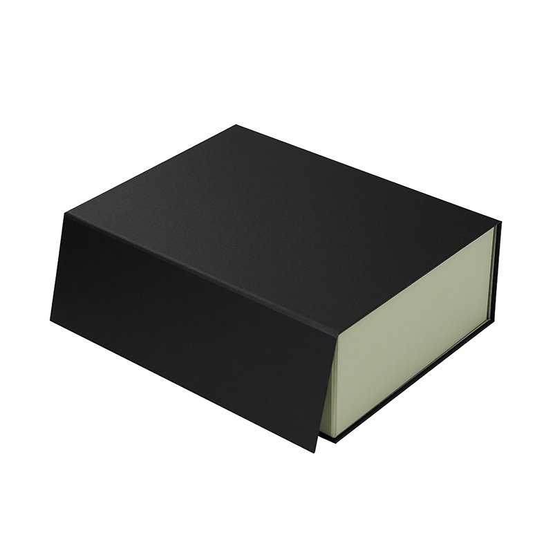 Custom logo luxury texture paper box black foldable packaging boxes for gift clothes shoes package shipping