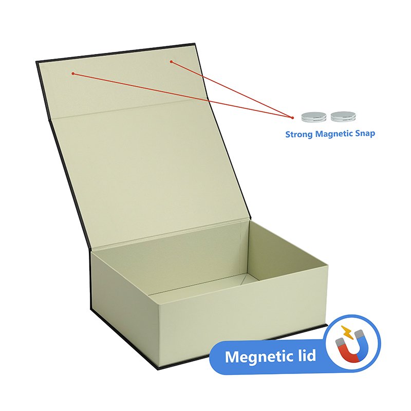 Custom logo luxury texture paper box black foldable packaging boxes for gift clothes shoes package shipping