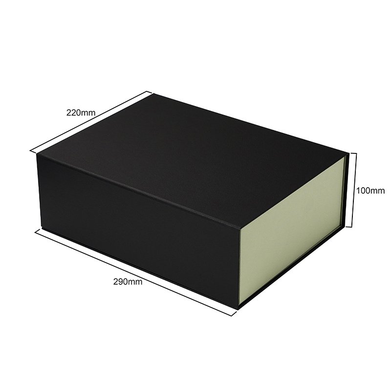 Custom logo luxury texture paper box black foldable packaging boxes for gift clothes shoes package shipping