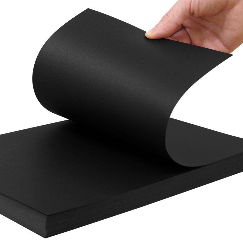 OEM A3 A4 300g Thick Cover Cardboard Paper Sheets Black Cardboard Paper DIY Painting Drawing Packaging Box Cardboard Black Paper