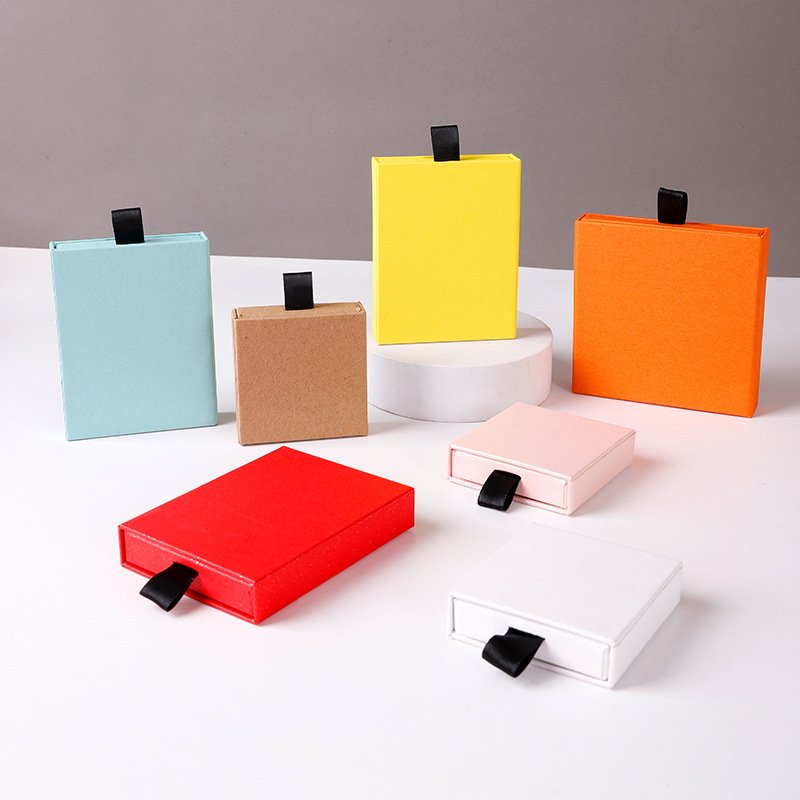 Wholesale drawer jewelry packaging box, earring jewelry ring, earring jewelry paper box, necklace bracelet storage box