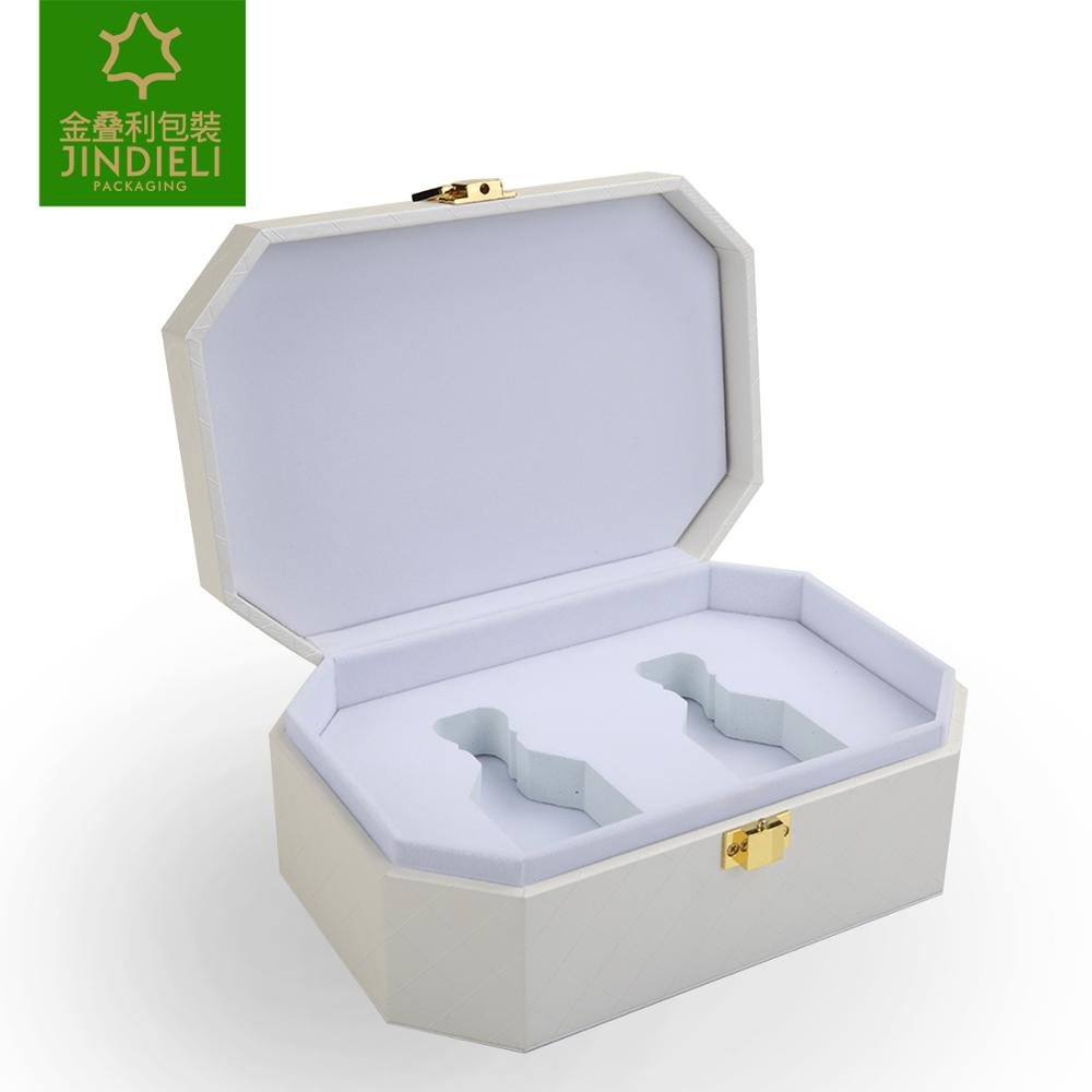 Factory Direct Custom White Polygon Luxury Matte Perfume Box Logo Creative Popular Luxury Perfume Set Packaging Printing Product