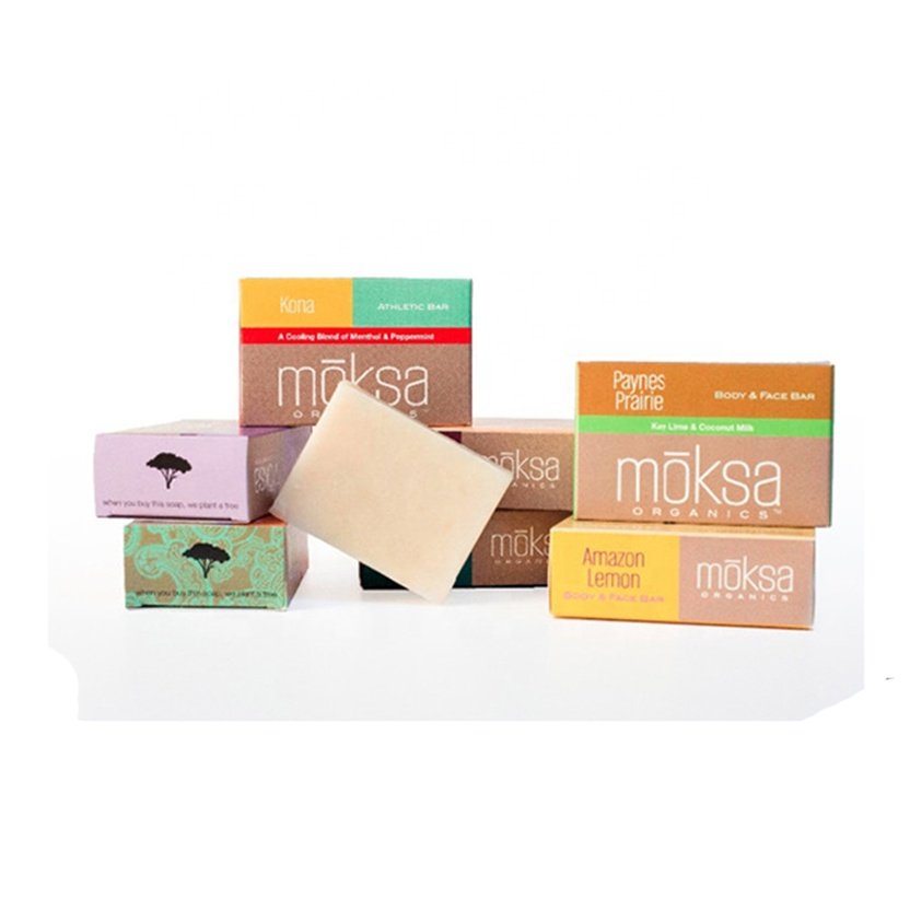 Custom printing wrapping cardboard paper soap packaging sleeve