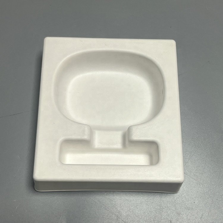 Biodegradable Wet Press Molded Paper Pulp Tray Earphone Molded Pulp Packaging Insert