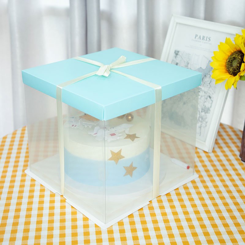 Paper Box Acetate Cake Box Christmas Cake Box Supplies For Cake