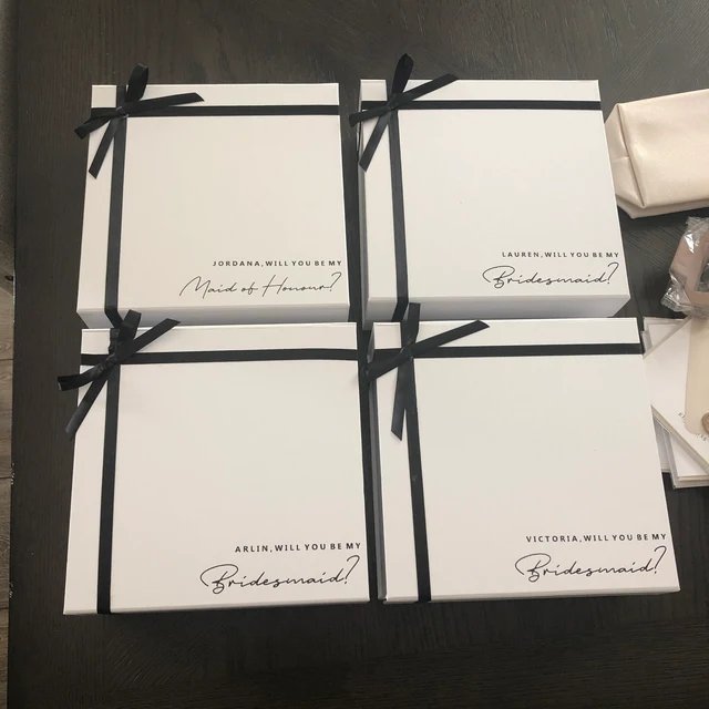 Custom Luxury Mothers Day Packing Gift Boxes Geschenkboxen Caja De Regalo Bridesmaid Packaging Paper Box