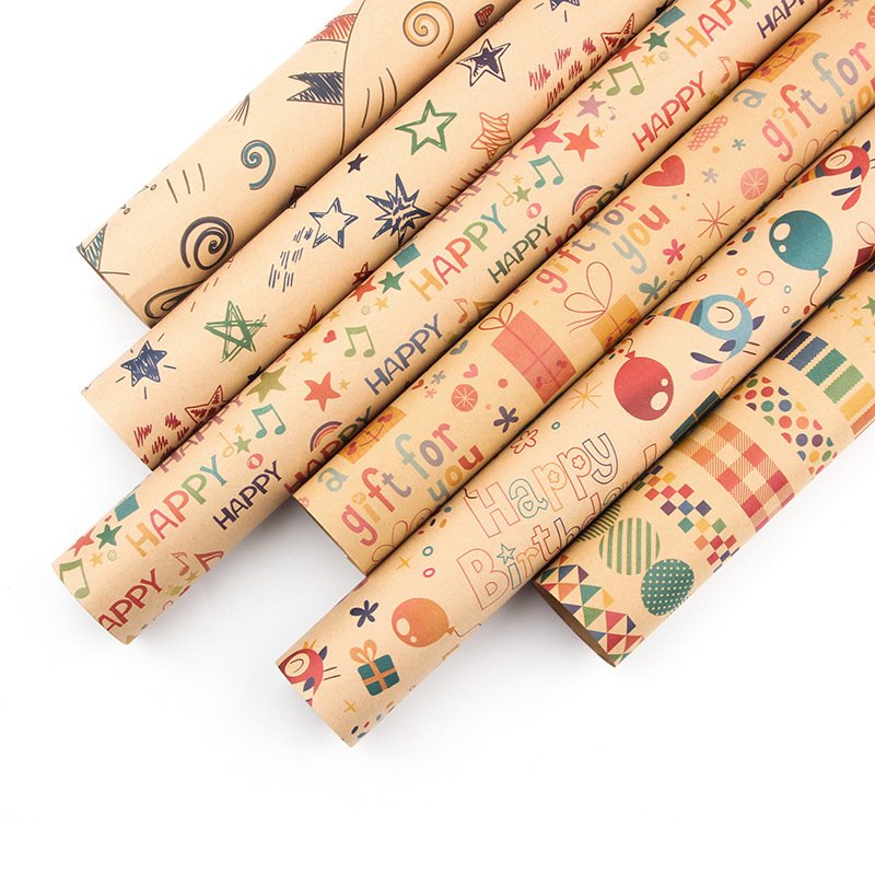 Wholesale kraft custom wrapping paper Gift box wrapping paper