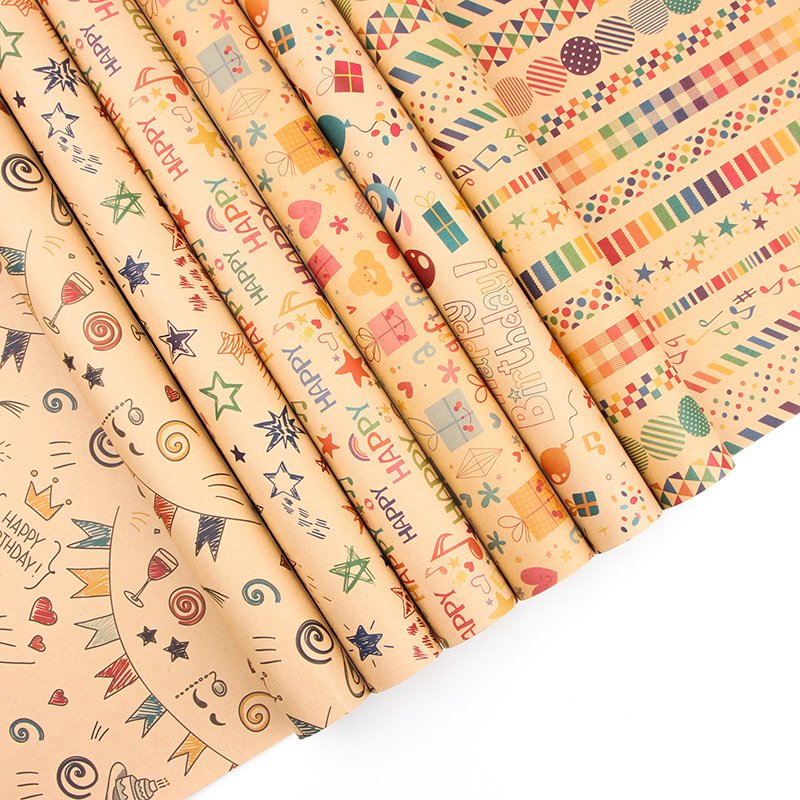 Wholesale kraft custom wrapping paper Gift box wrapping paper