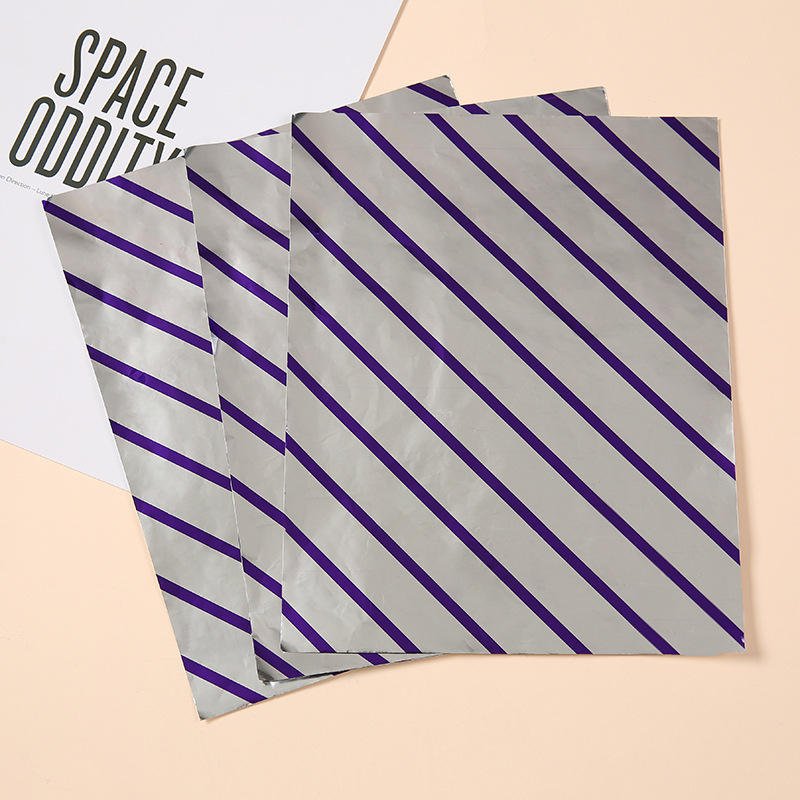 ECO-friendly Recyclable Custom Printing Aluminum Foil Sandwich Wrapping Paper aluminum Foil Burger Packaging Paper