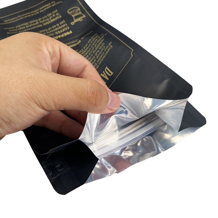 Custom Biodegradable Flat Bottom Beans Packaging 100gr 100g 150g 250g 500g 1kg Coffee Bag With Valve And Zipper