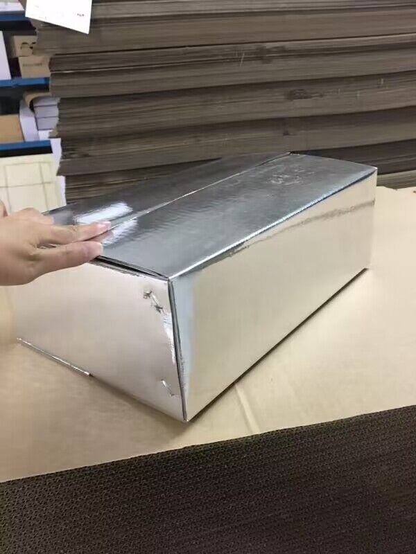 Recyclable Aluminum Lined Corrugated Insulated aluminium foil Shipping paper box paper boxes food packaging