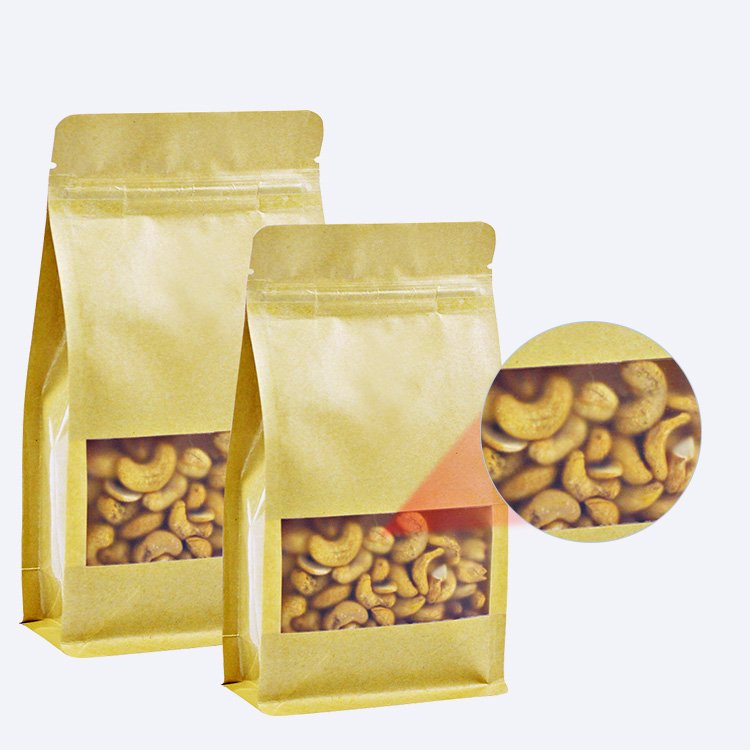 Eco Friendly Pouch Zipper Custom Printed Bag Packing Compostable Kraft Paper Biodegradable Packaging Bean Coffee Bags