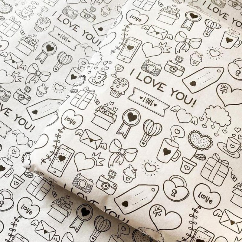 Beautiful Paper Packaging For Clothing Packaging Paper Roll For Garment Apparel Gift Wrapping Paper