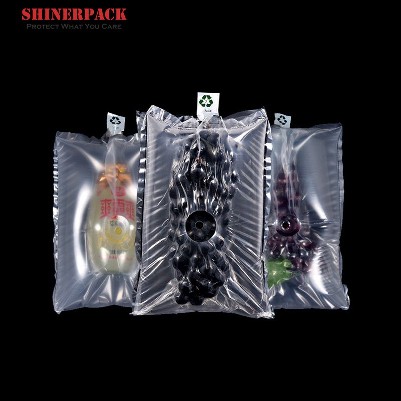 PE Inflatable Customized Size For Grape Shipping Packaging Material Air Cushions Bubble Bag