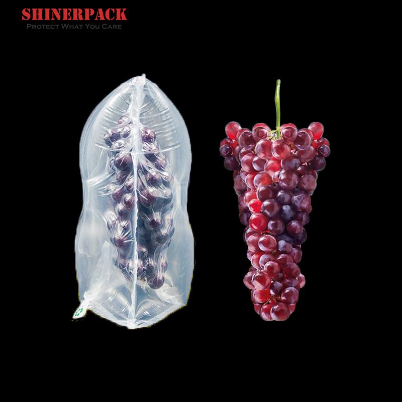 PE Inflatable Customized Size For Grape Shipping Packaging Material Air Cushions Bubble Bag