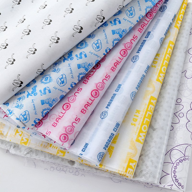 Customizable printed tissue wrapping paper for trending products packaging clothes