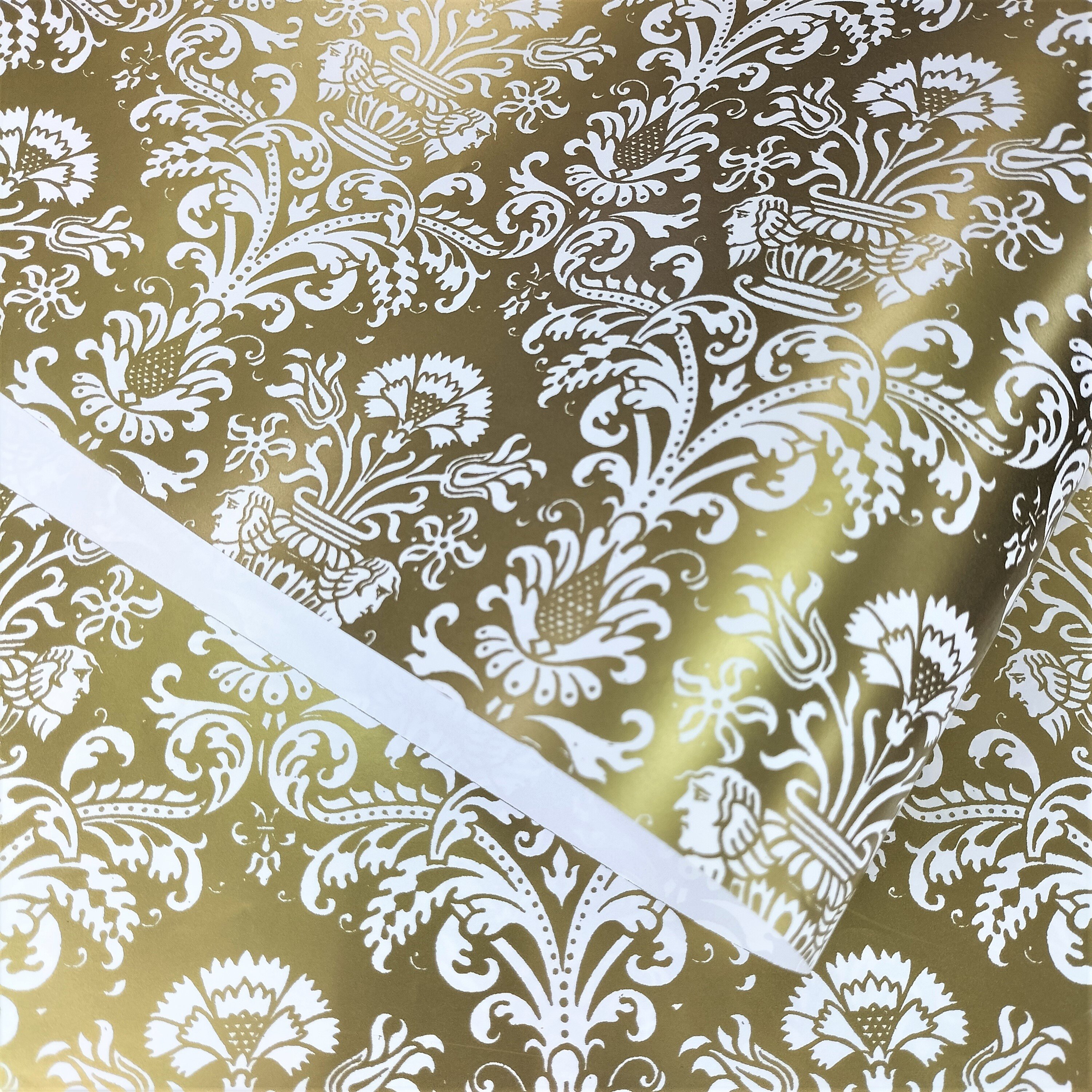Manufacturer wholesale premium recyclable custom printed coated Christmas wrapping paper rolls for gift box packing