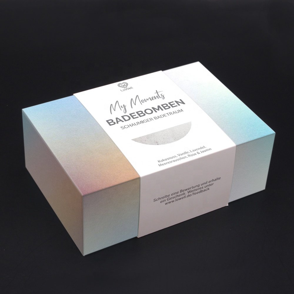 Hot sale 6 packs handmade gift cardboard drawer bath bomb box packaging for wholesale