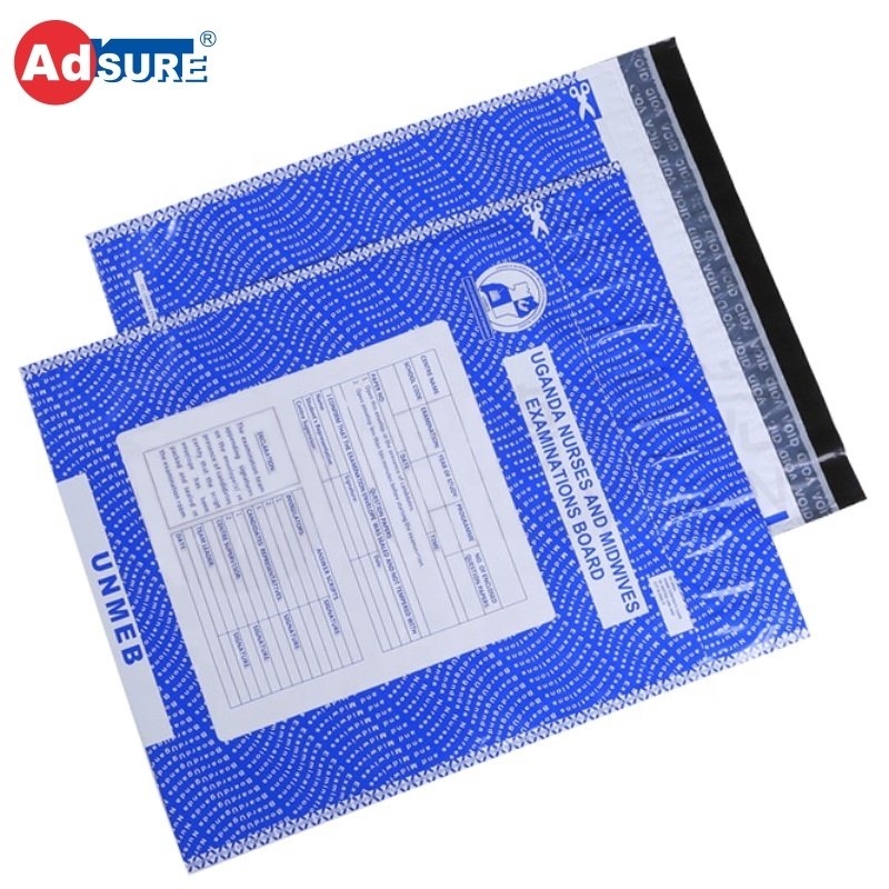 Custom Plastic Security Examination Tamper Proof Bags for Question Paper