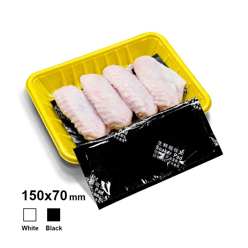 Disposable Market Cellulose Food Chicken Blood Seafood Fruit Poultry Meat and Fish Absorbent Pad for Trays disposable absorbent