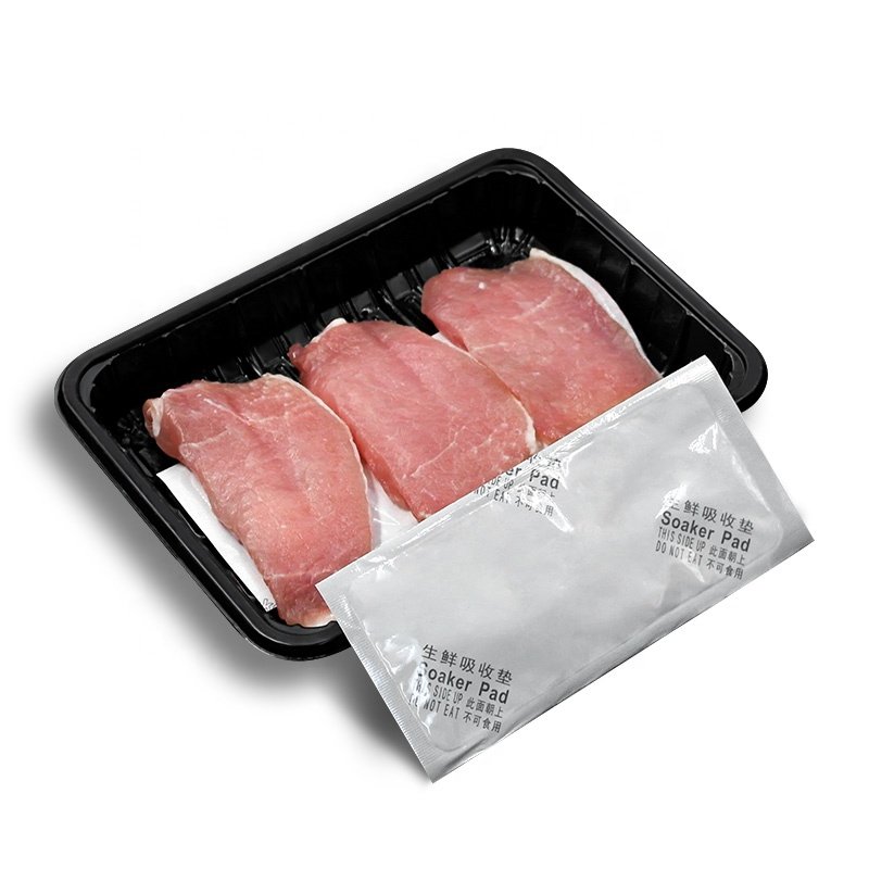 Disposable Market Cellulose Food Chicken Blood Seafood Fruit Poultry Meat and Fish Absorbent Pad for Trays disposable absorbent