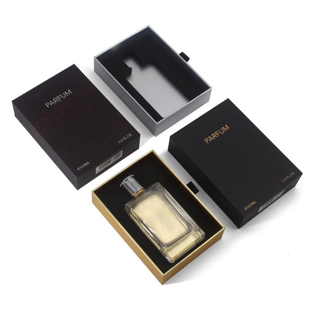 Wholesale Custom printing Cardboard Rigid Small Black Paper Gift Boxes With Foam Insert