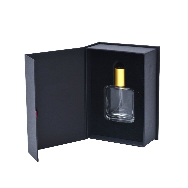 Wholesale Custom printing Cardboard Rigid Small Black Paper Gift Boxes With Foam Insert