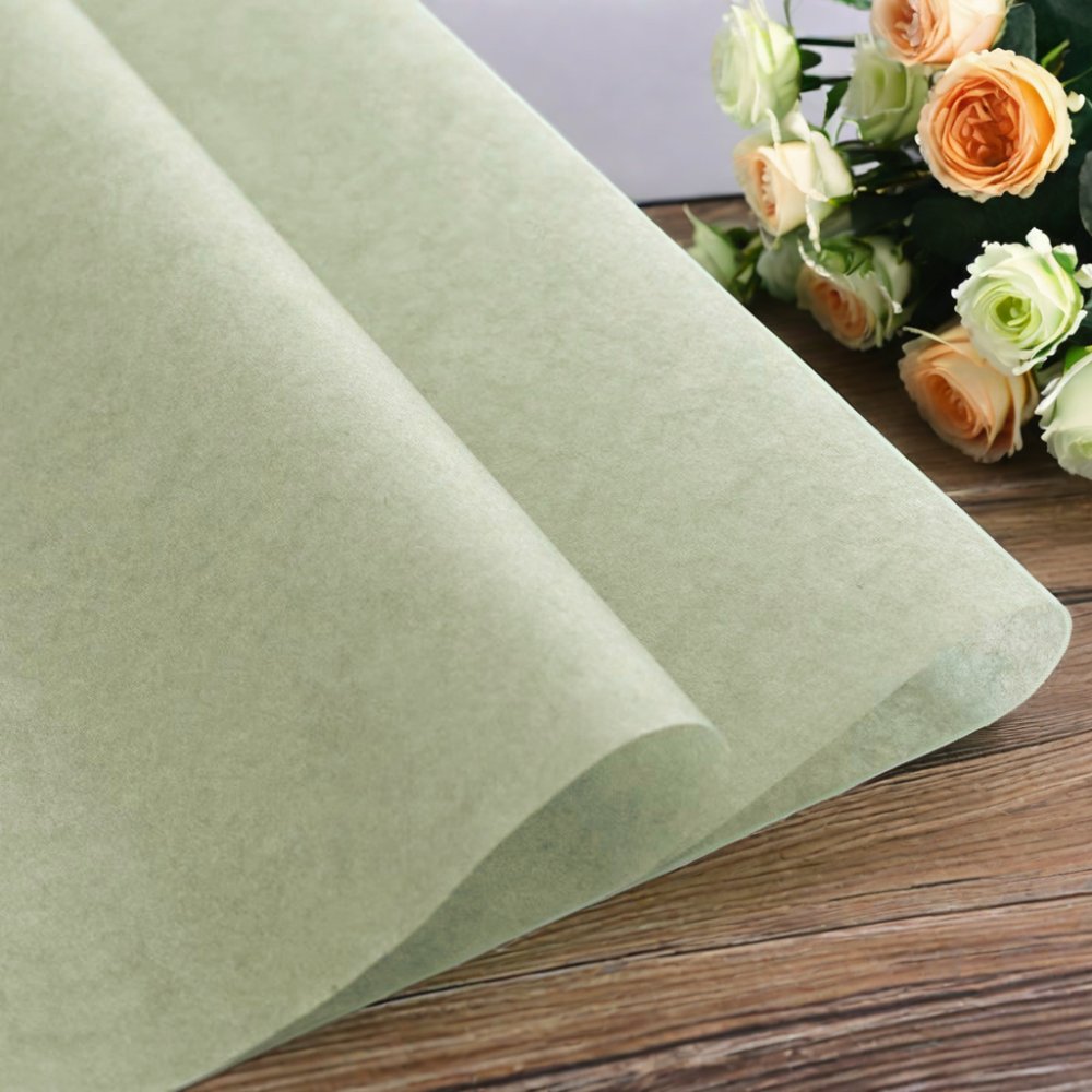 Handmade Copy Paper Factory Wholesale 17g Wrapping Color Tissue Paper Beautiful Flowers Design