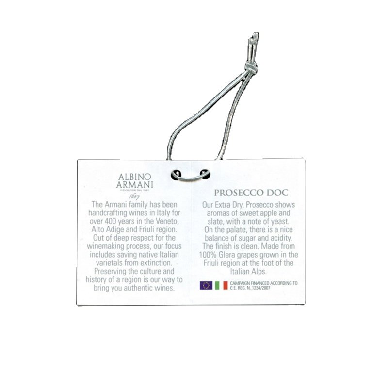 Custom Neck Beverage Hanging Tags for Bottle Paper Wine Bottle Neck Hang Tags