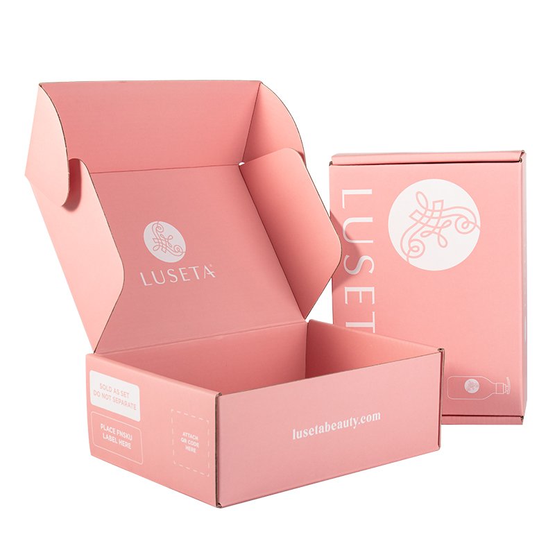 Recyclable Custom LOGO Small Luxury Cosmetic Colour Printing Shipping Mailer Packaging Paper Box