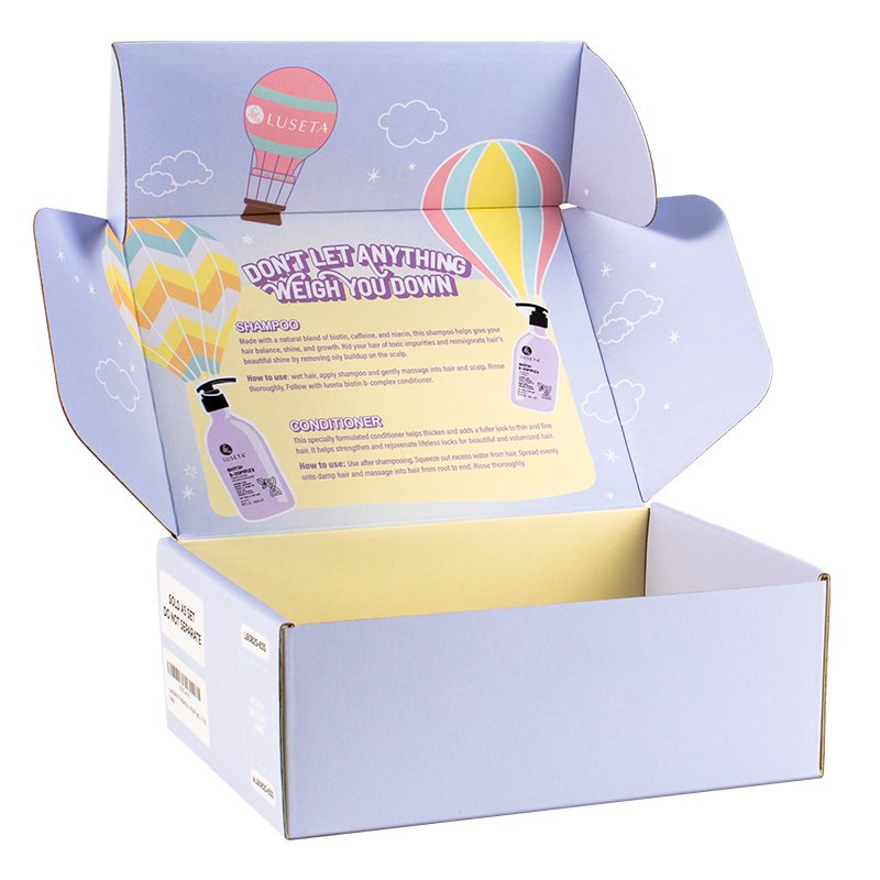 Recyclable Custom LOGO Small Luxury Cosmetic Colour Printing Shipping Mailer Packaging Paper Box